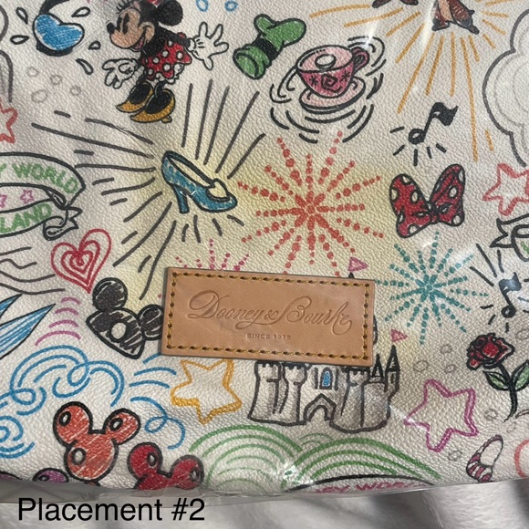 Dooney & Bourke Disney World Sketch Weekender Bag Leather Disneyland Parks NWT - Picture 9 of 10